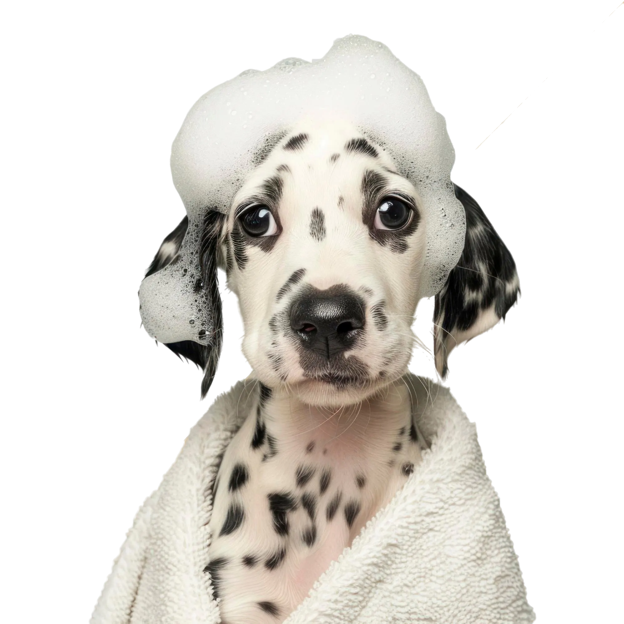 Cachorro dálmata no banho - Serviço de banho para cães em Moema